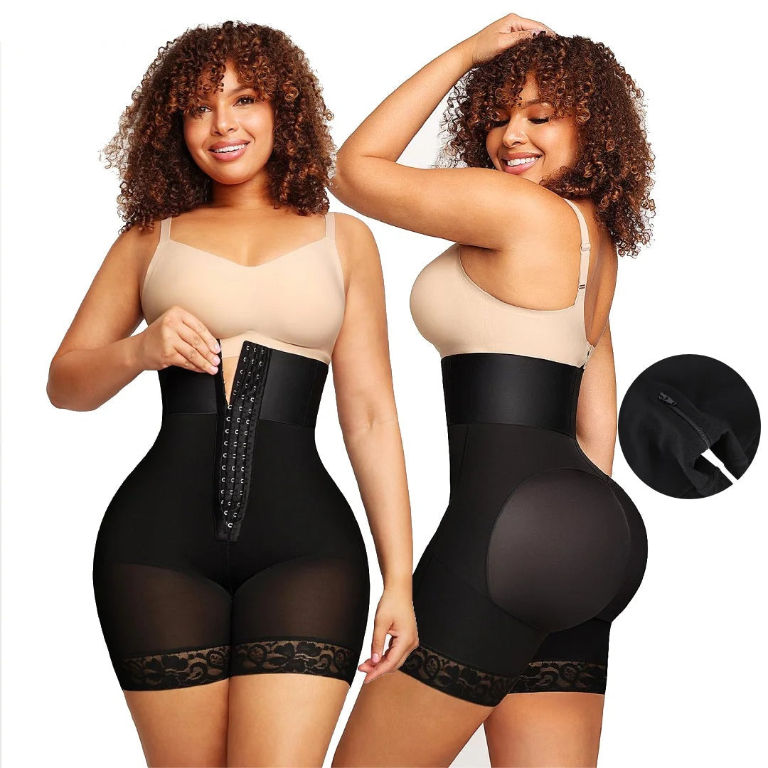 High-Waisted Shaping Shorts with Butt-Lift