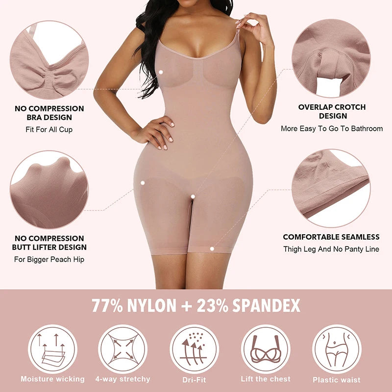 Sculpting Bodysuit with Shorts Shapewear