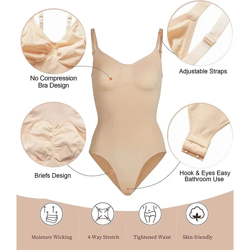 Bodysuit Shapewear Sculpting Breast